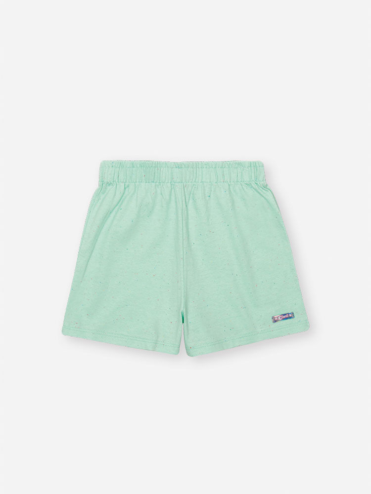 Pijama Infantil com Blusa e Shorts em Malha Botonê – Pijama Menina Verão de Bobbies Goods NATURAL/VD BRISA