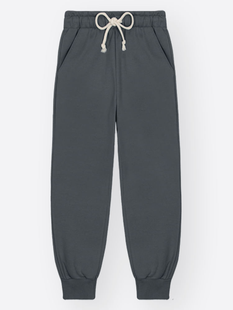 Calça Jogger Infantil em Moletom Felpado – Peça Quentinha para Look de Inverno Confortável