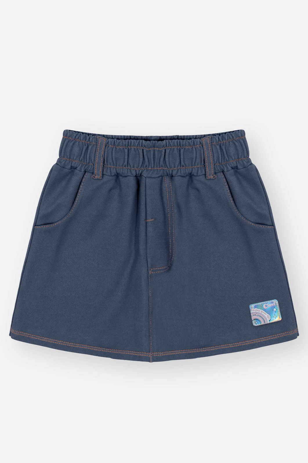 Conjunto Infantil Menina Blusa Magic E Short-Saia Lilás Mundo Cinti