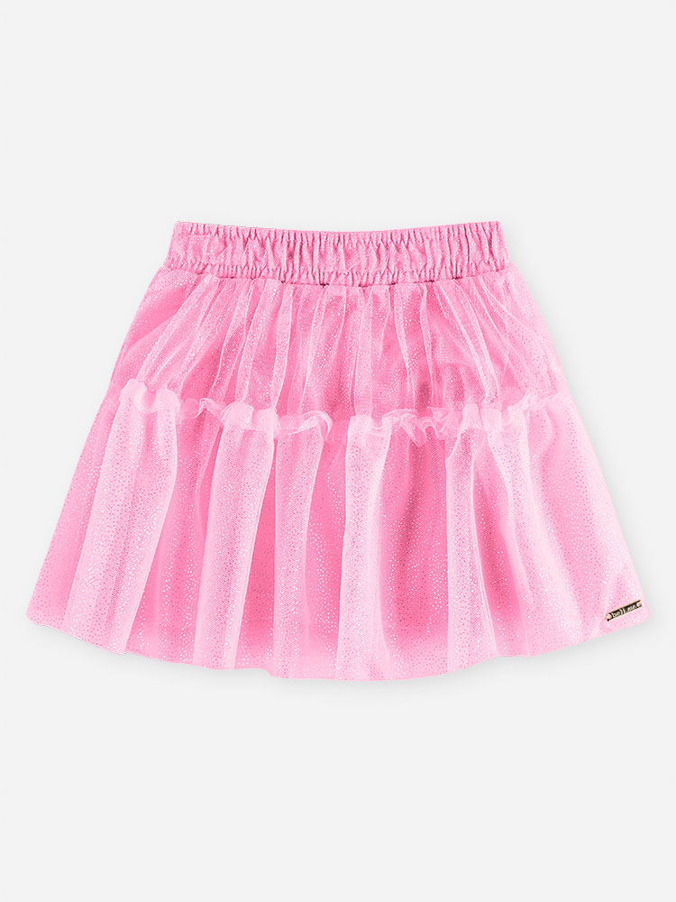 Conjunto Bebê Ursinha com Body de Strass e Saia de Tule Rosa Conjunto Bebê Ursinha com Body de Strass e Saia de Tule Rosa