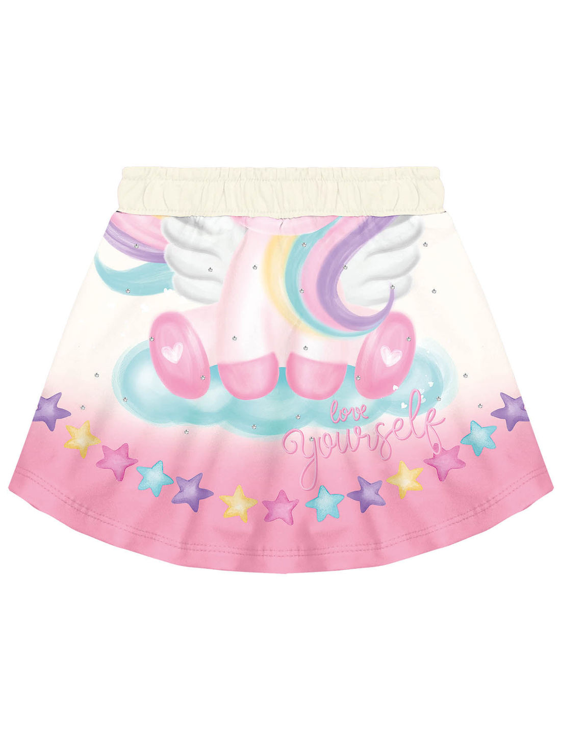 CONJ BLUSA E SAIA/SHORTS NATURAL/RS BARBIE