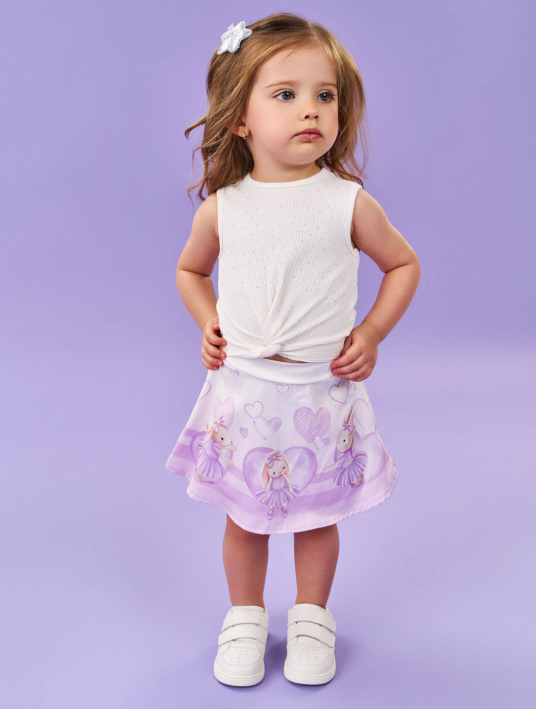 CONJ BLUSA E SAIA/SHORTS NATURAL/LL BRUMA