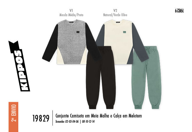 Conjunto Infantil Menino Comfy Colors Kippos