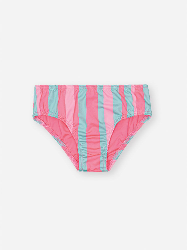 Biquíni Infantil em Malha UV com Estampa de Sorvetes e Gelato – Moda Praia Menina Rosa Neon VD ATOL/ROSA NEON