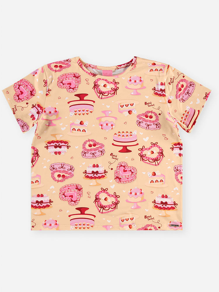Conjunto Infantil Menina Pijama Parfait em Malha Suede