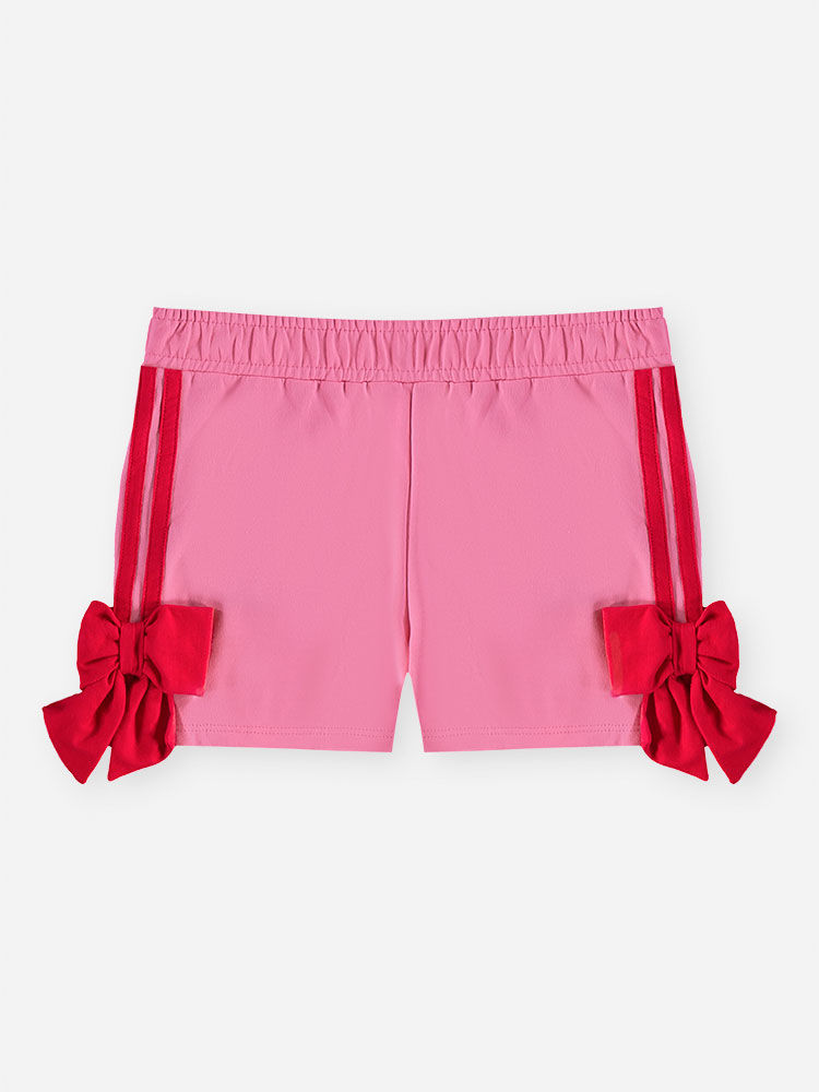 Conjunto Infantil Menina Blusa Boxy e Short com Laços