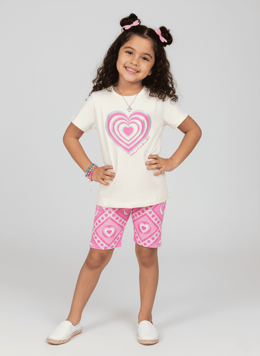 CONJ BLUSA E CICLISTA NATURAL/RS CONFETE