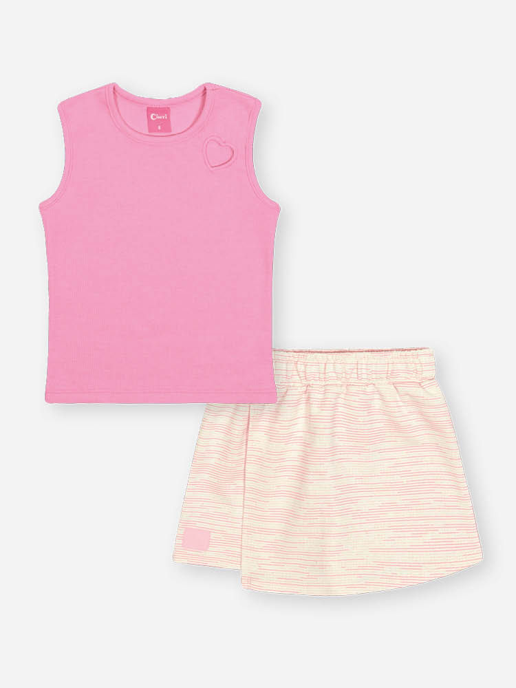 Conjunto Infantil Menina Riscado Mundo Cinti Conjunto Infantil Menina Riscado Mundo Cinti