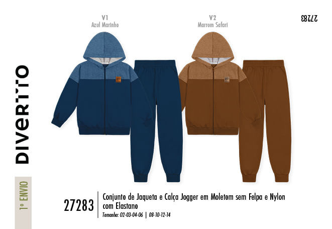 Conjunto Infantil Menino Dual Color Divertto