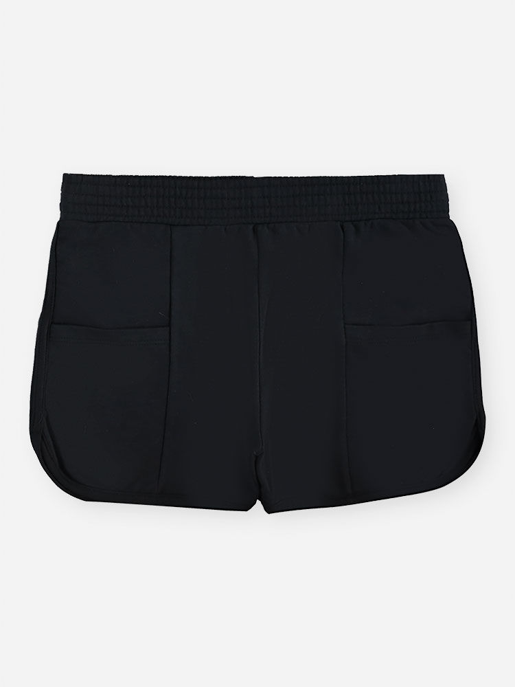 Conjunto Infantil Menina Blusa Boxy e Short com Linho Preto