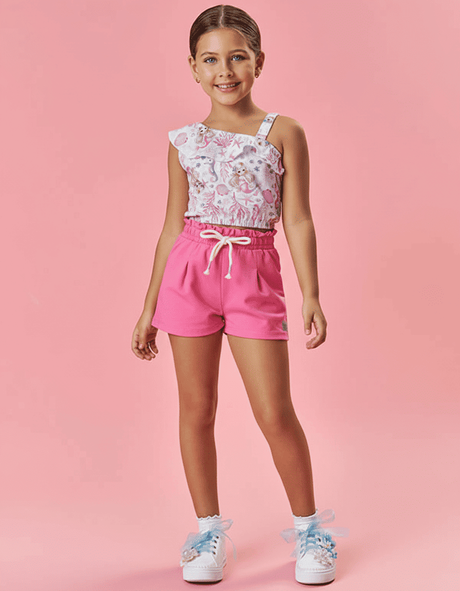 CONJ BLUSA E SHORTS RS CINTI/RS CINTI