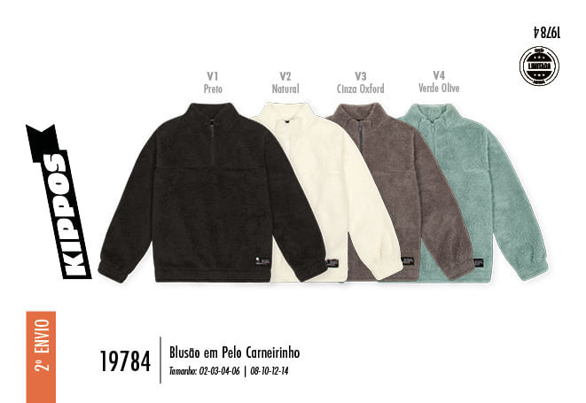 Blusão Infantil em Pelo Carneirinho – Blusa de Inverno Super Quentinha e Confortável