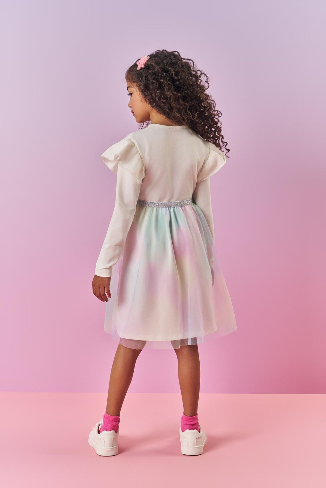 Vestido Infantil Menina Unicorns Are Magical Natural Mundo Cinti