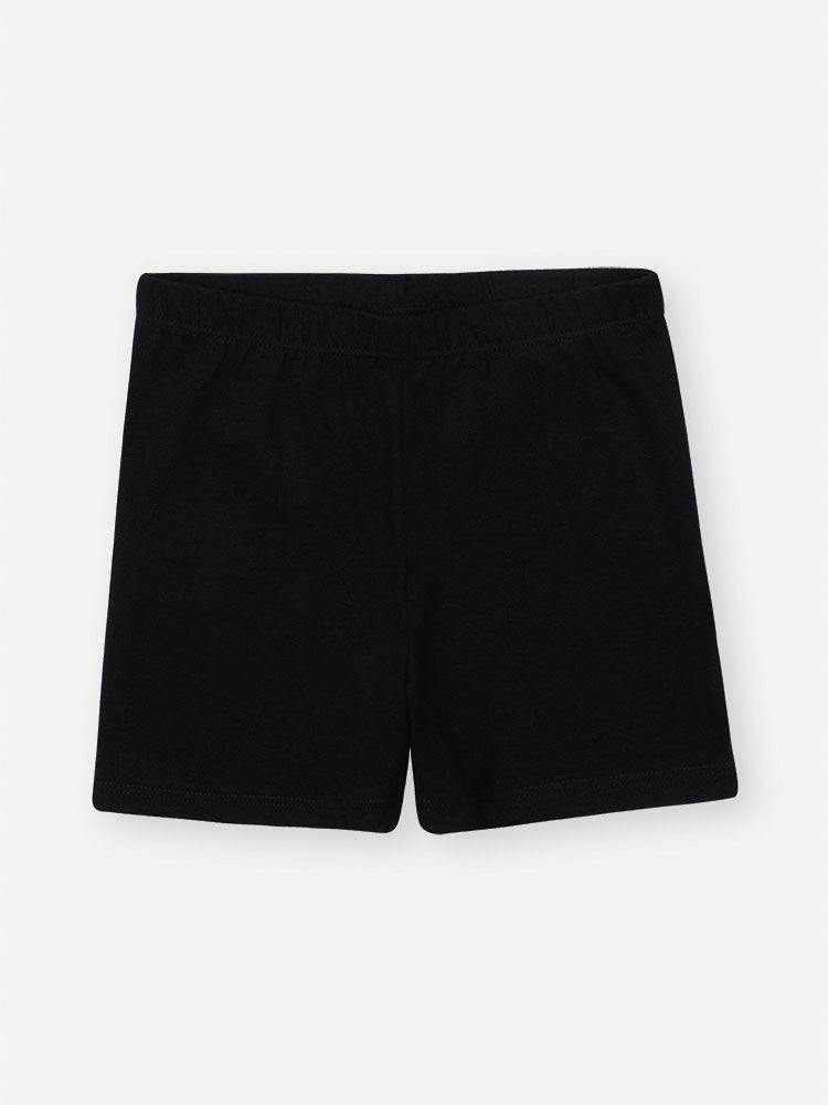 Shortinho Infantil Básico Malha Preto