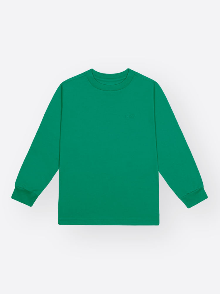 Camiseta Infantil Manga Longa em Meia Malha – Peça Básica para Looks de Inverno Confortáveis