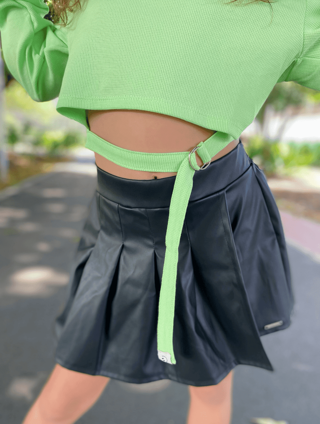 CONJ BLUSA ML E SHORTS/SAIA VD PARADISE/PRETO