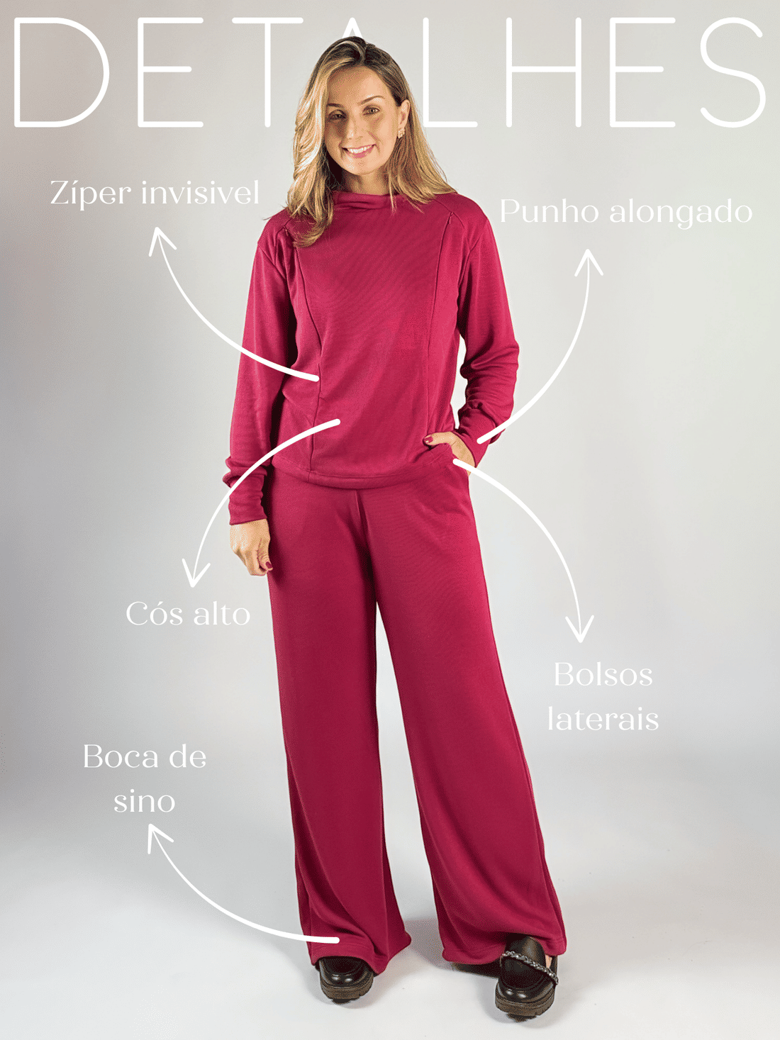 Conjunto amamentação Isadora - Bordô Conjunto amamentação Isadora - Bordô