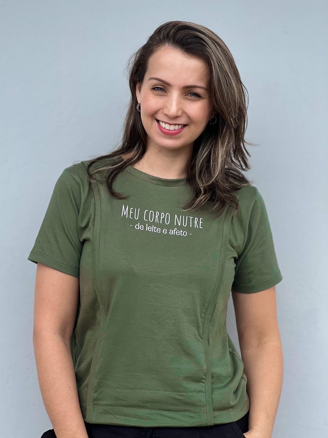 Camiseta de amamentação - MEU CORPO NUTRE Camiseta de amamentação - MEU CORPO NUTRE