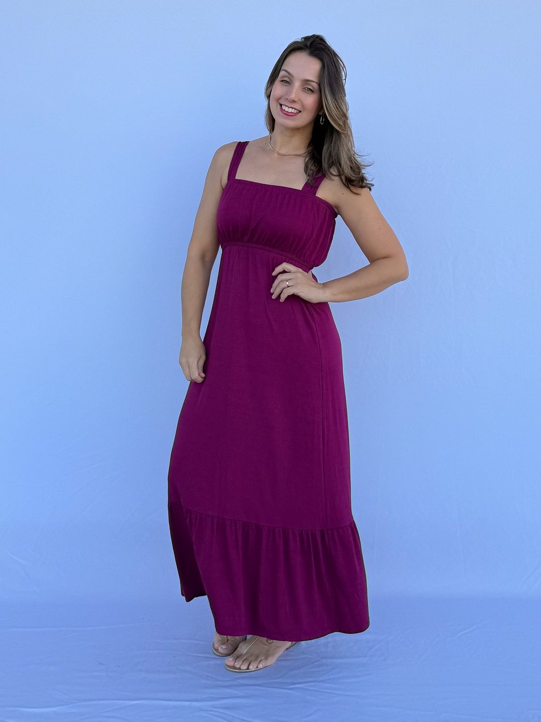 Vestido de Amamentação Lorena - Fúcsia