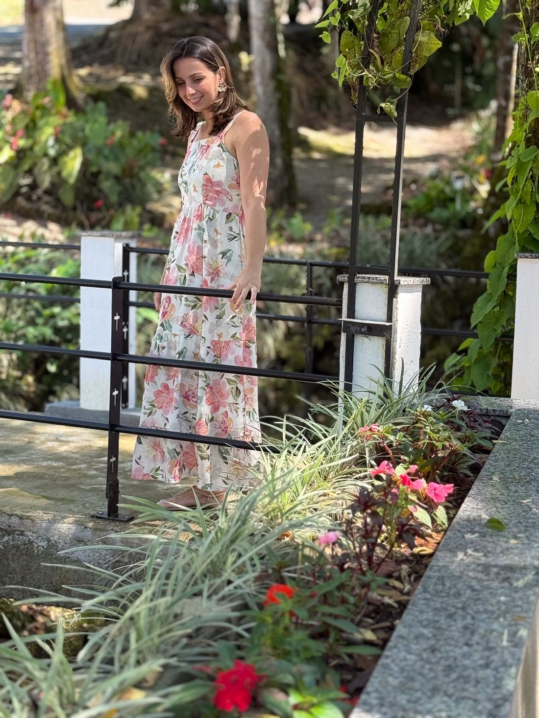 Vestido de amamentação - Jardim Vestido de amamentação - Jardim