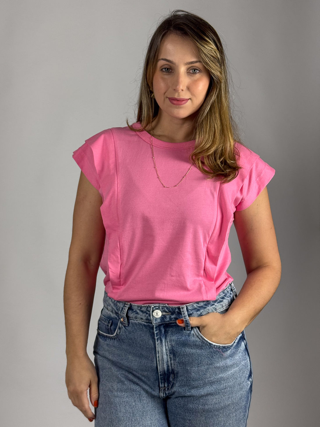 Regata Muscle Tee de amamentação - Rosa Regata Muscle Tee de amamentação - Rosa