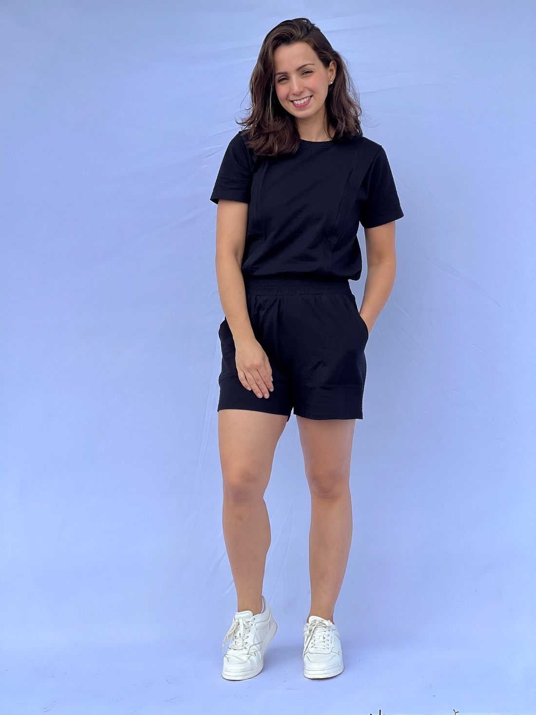 Conjunto amamentação verão - Preto Conjunto amamentação verão - Preto