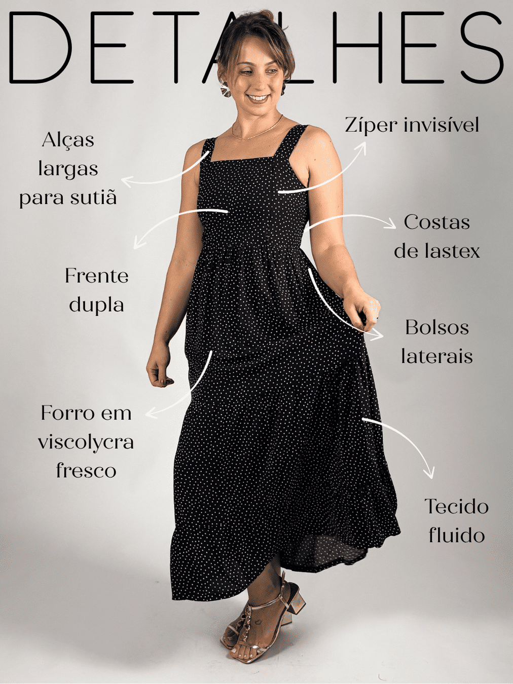 Vestido de amamentação - Cora