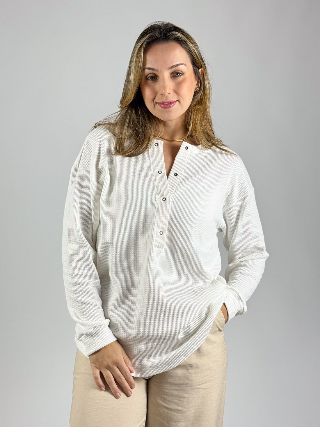 Blusa de amamentação Catarina - Off white Blusa de amamentação Catarina - Off white