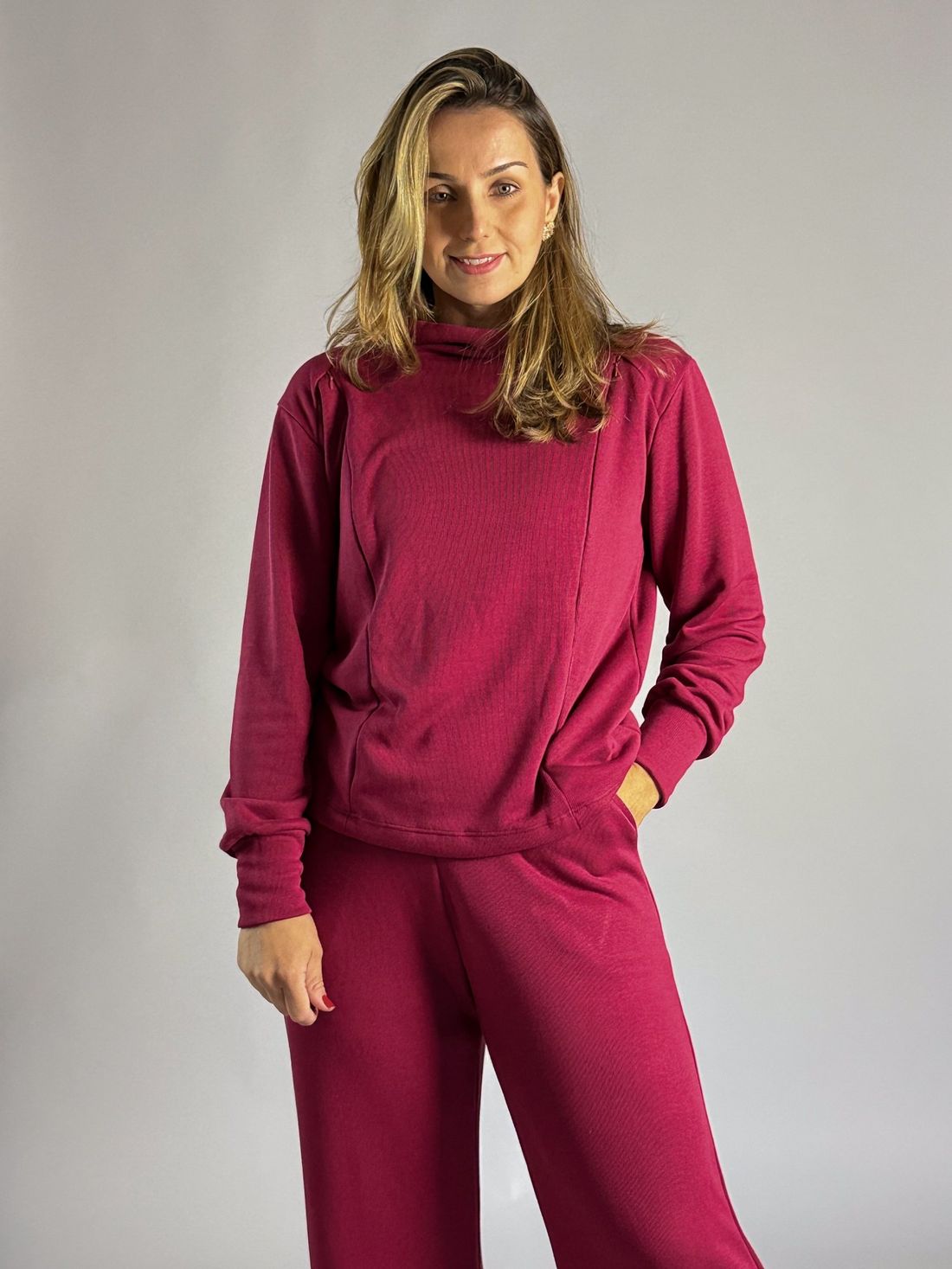 Conjunto amamentação Isadora - Bordô Conjunto amamentação Isadora - Bordô