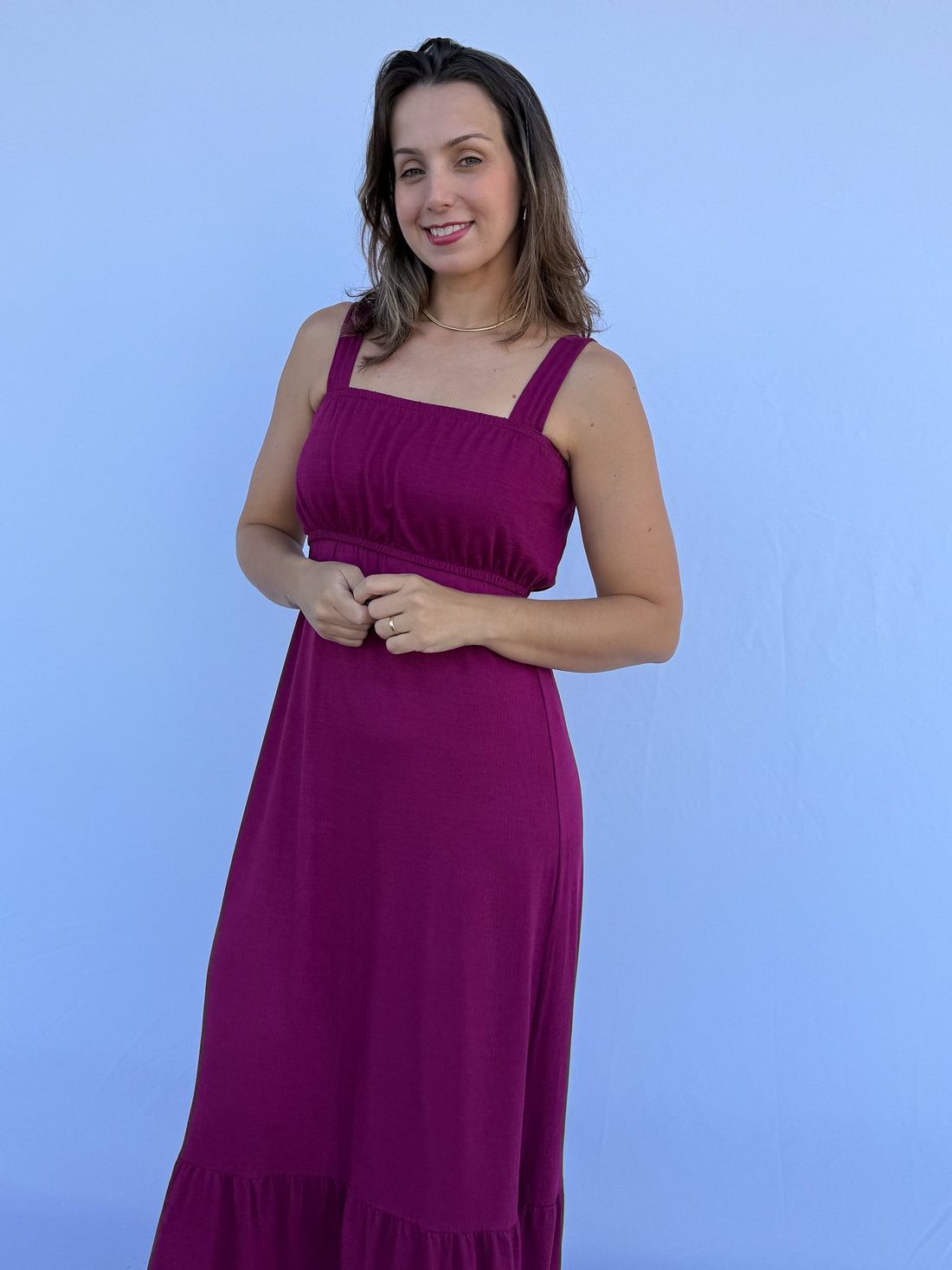 Vestido de Amamentação Lorena - Fúcsia