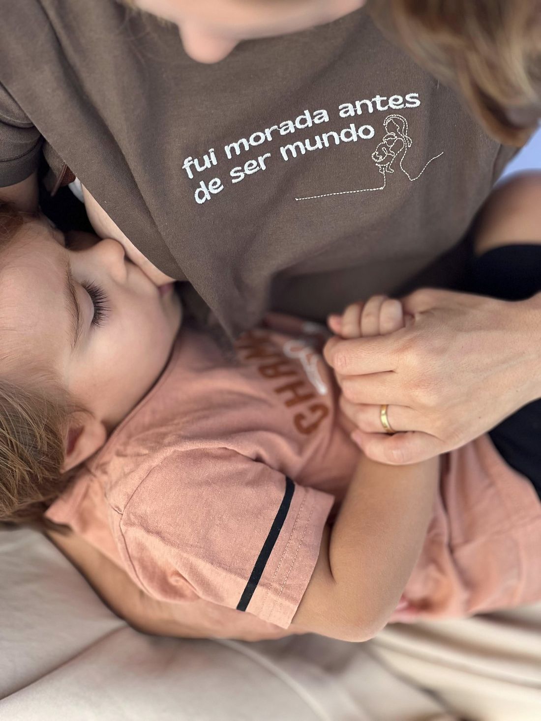 Camiseta de amamentação - Morada Camiseta de amamentação - Morada