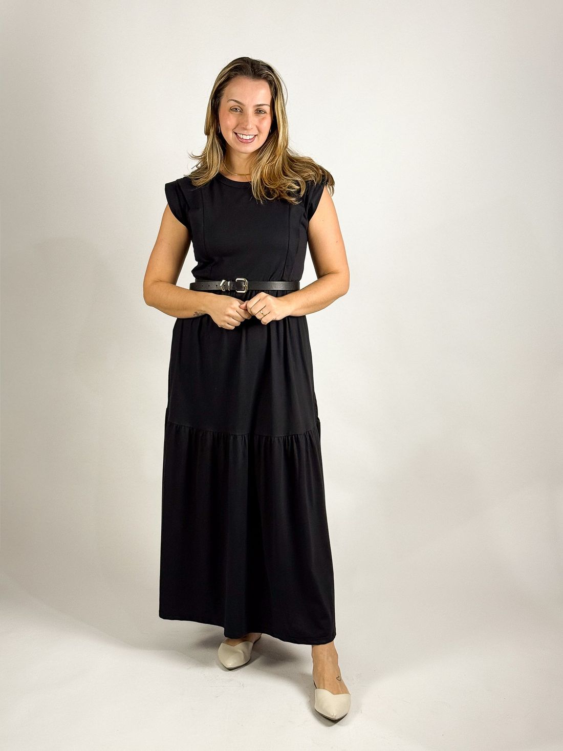 Vestido de amamentação Muscle tee - Preto Vestido de amamentação Muscle tee - Preto
