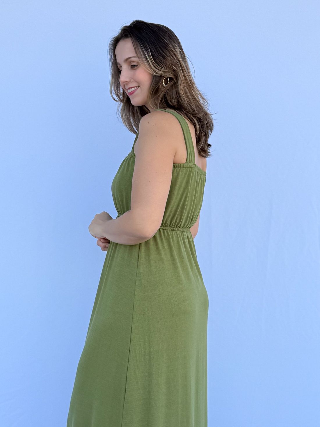 Vestido de Amamentação Lorena - Verde Vestido de Amamentação Lorena - Verde