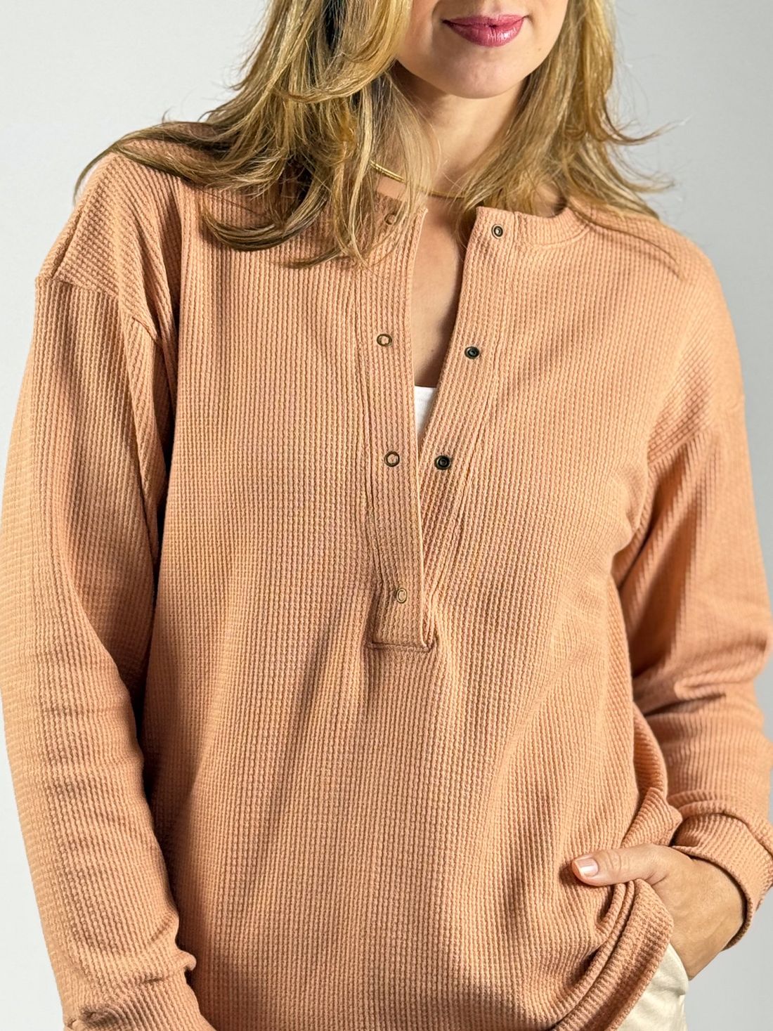 Blusa de amamentação Catarina - Rosa Pêssego Blusa de amamentação Catarina - Rosa Pêssego