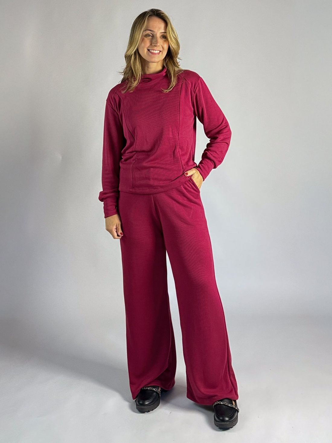 Conjunto amamentação Isadora - Bordô Conjunto amamentação Isadora - Bordô