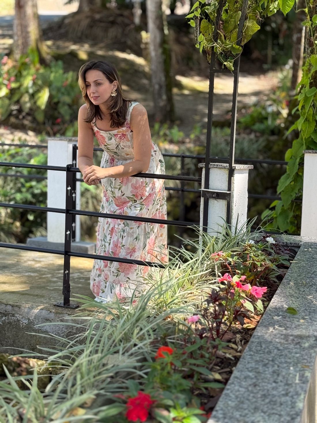 Vestido de amamentação - Jardim Vestido de amamentação - Jardim