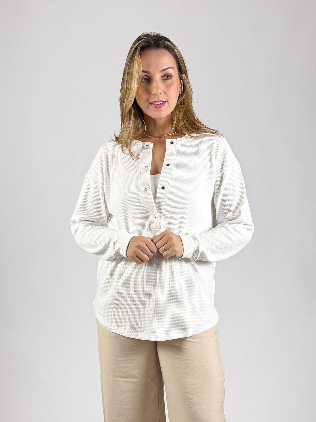 Blusa de amamentação Catarina - Off white Blusa de amamentação Catarina - Off white