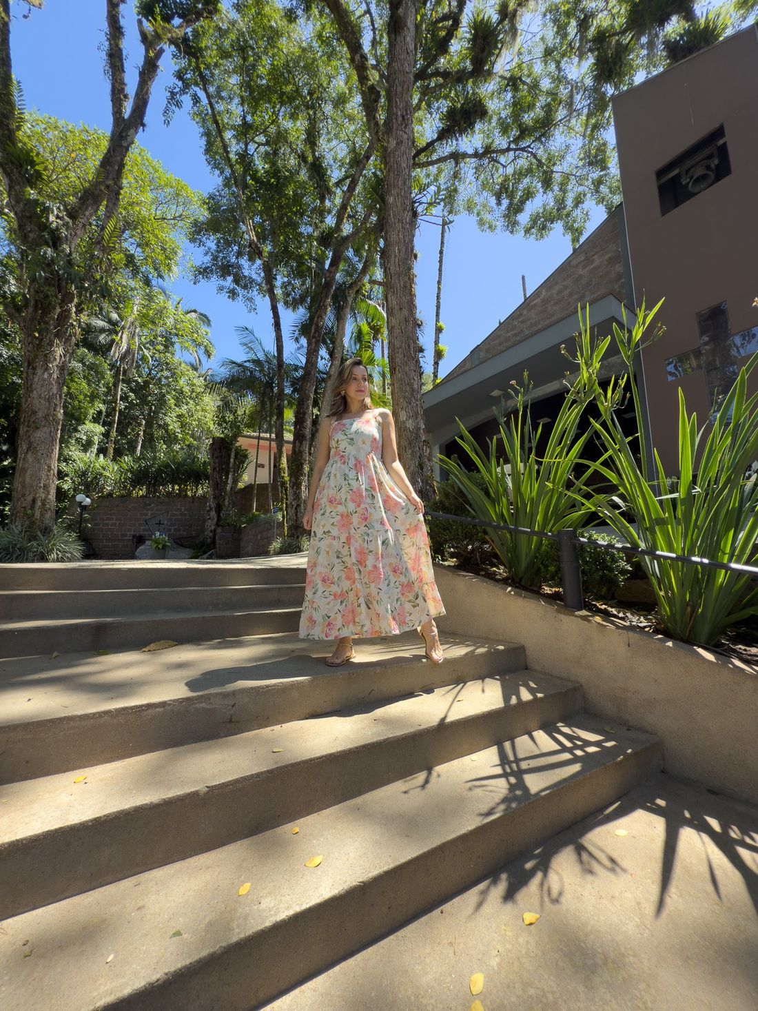 Vestido de amamentação - Jardim Vestido de amamentação - Jardim