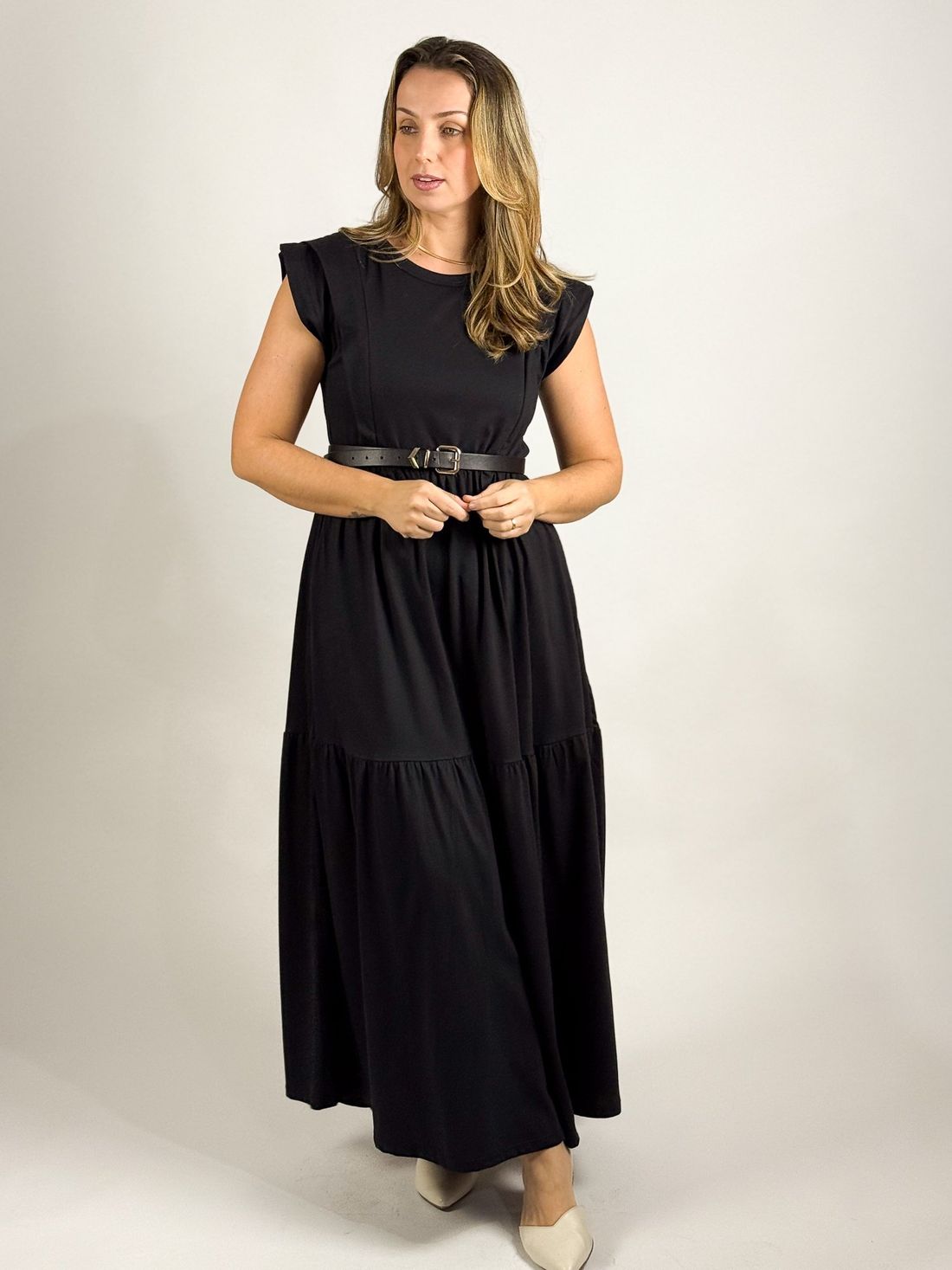 Vestido de amamentação Muscle tee - Preto Vestido de amamentação Muscle tee - Preto