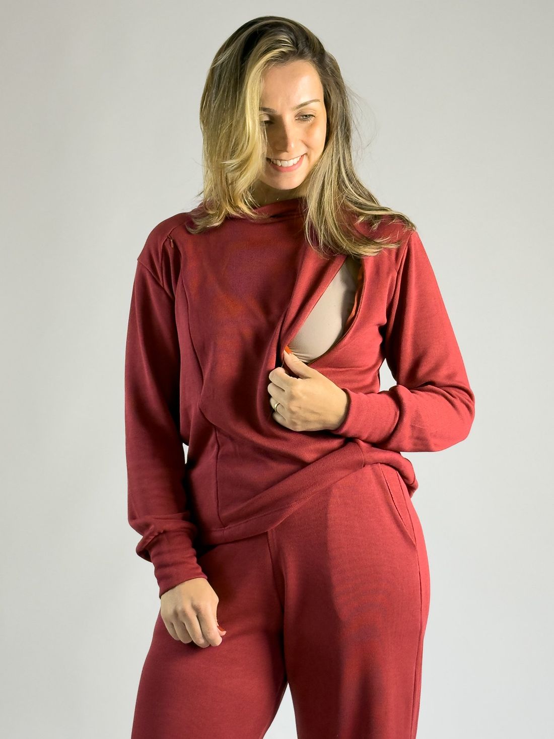 Conjunto amamentação Isadora - Terracota queimado Conjunto amamentação Isadora - Terracota queimado