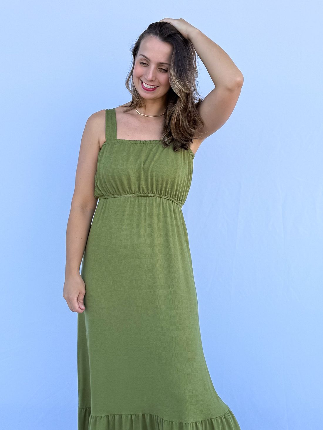 Vestido de Amamentação Lorena - Verde Vestido de Amamentação Lorena - Verde