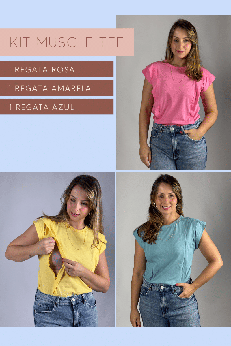 Kit Regata Muscle tee - Verão Kit Regata Muscle tee - Verão