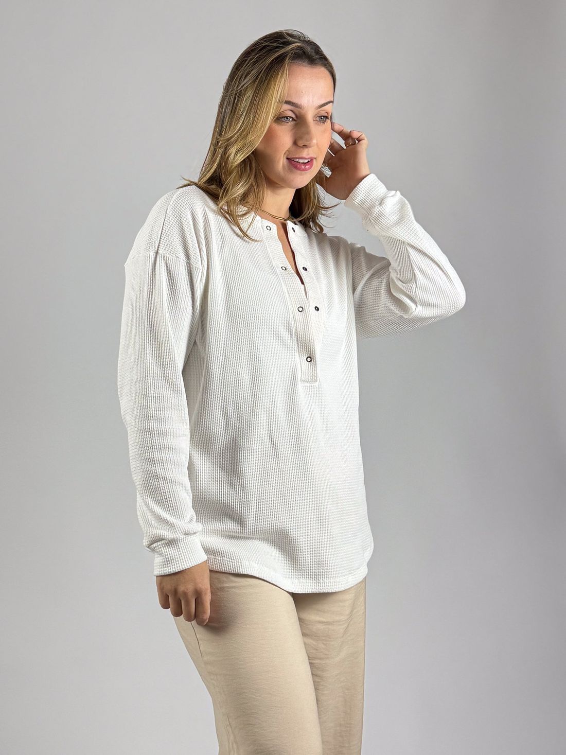 Blusa de amamentação Catarina - Off white Blusa de amamentação Catarina - Off white