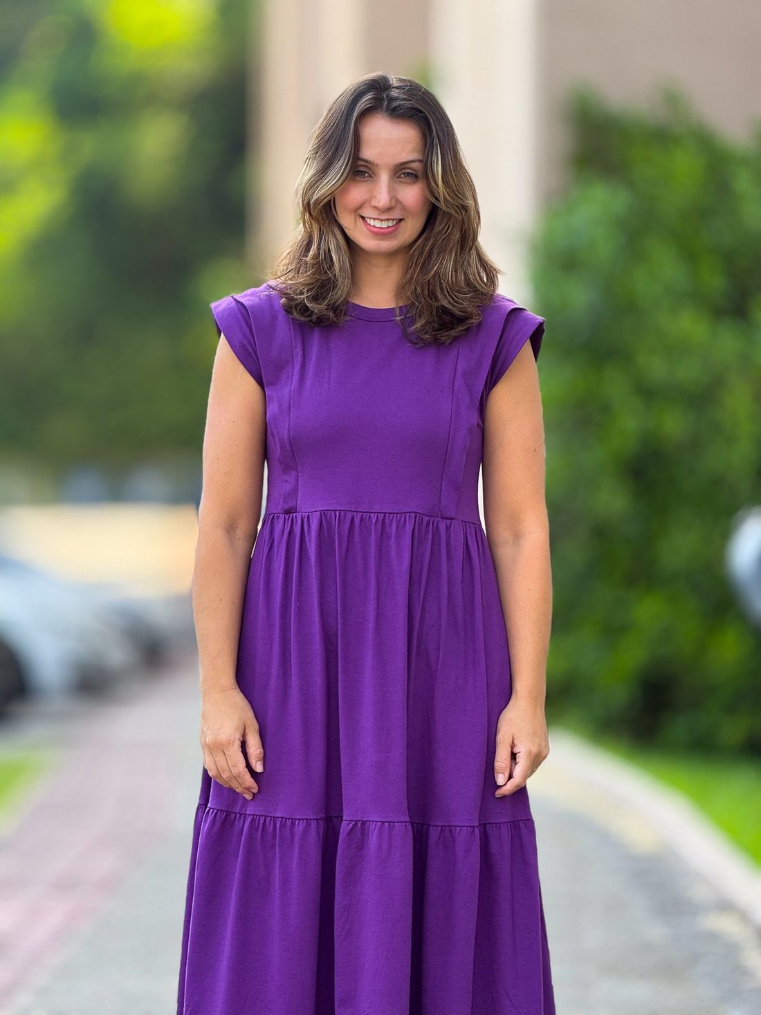 Vestido de amamentação Muscle tee - Roxo Vestido de amamentação Muscle tee - Roxo