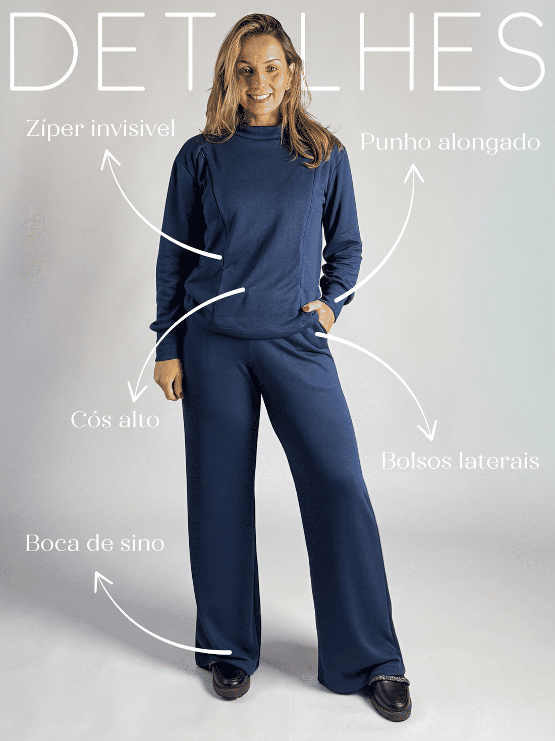 Conjunto amamentação Isadora - Marinho Conjunto amamentação Isadora - Marinho