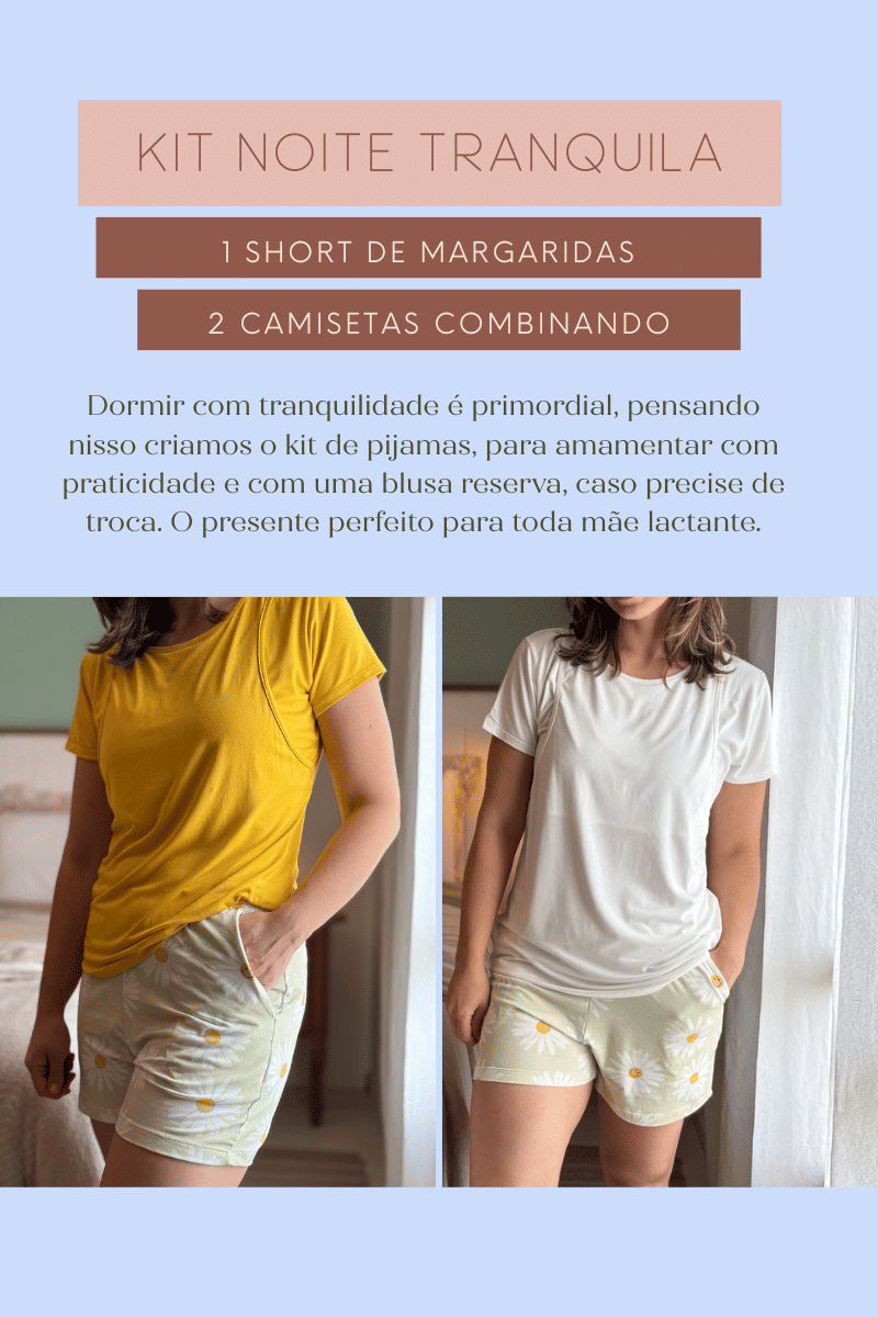 Kit pijama - 3 peças Kit pijama - 3 peças
