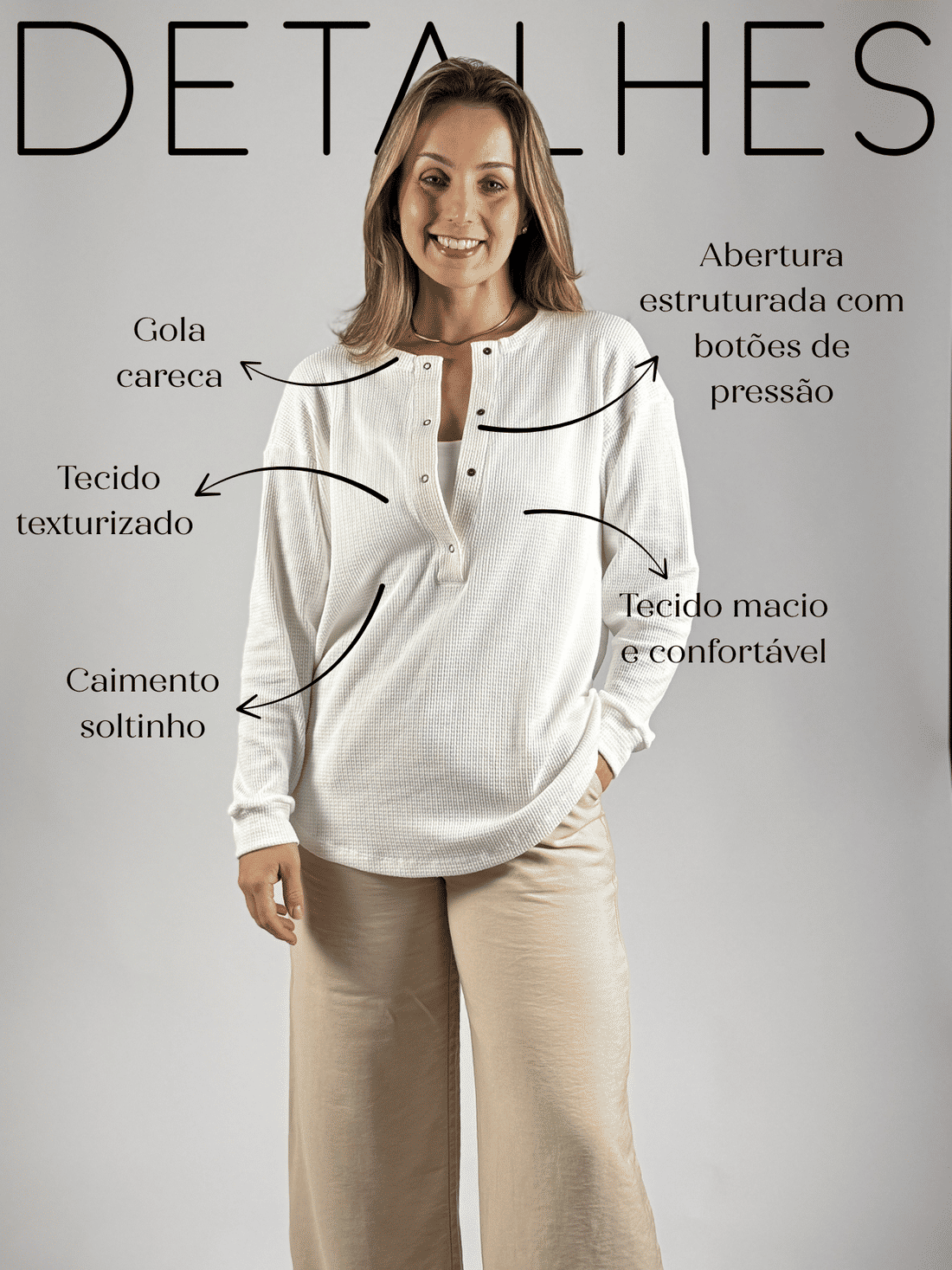 Blusa de amamentação Catarina - Off white Blusa de amamentação Catarina - Off white