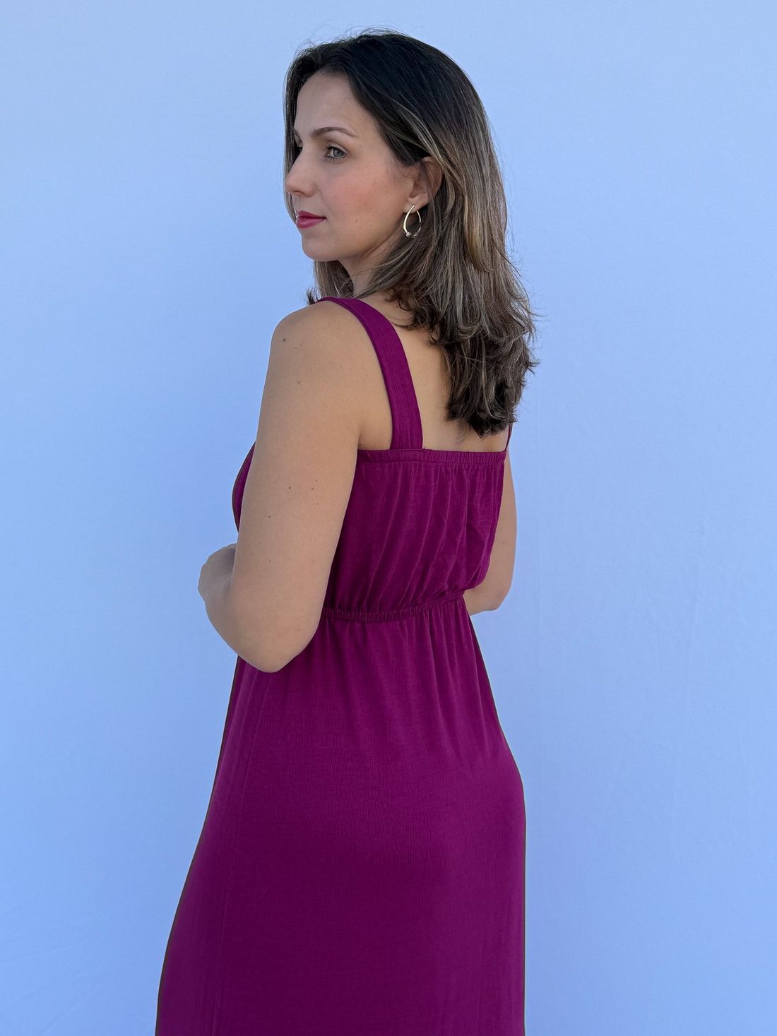 Vestido de Amamentação Lorena - Fúcsia