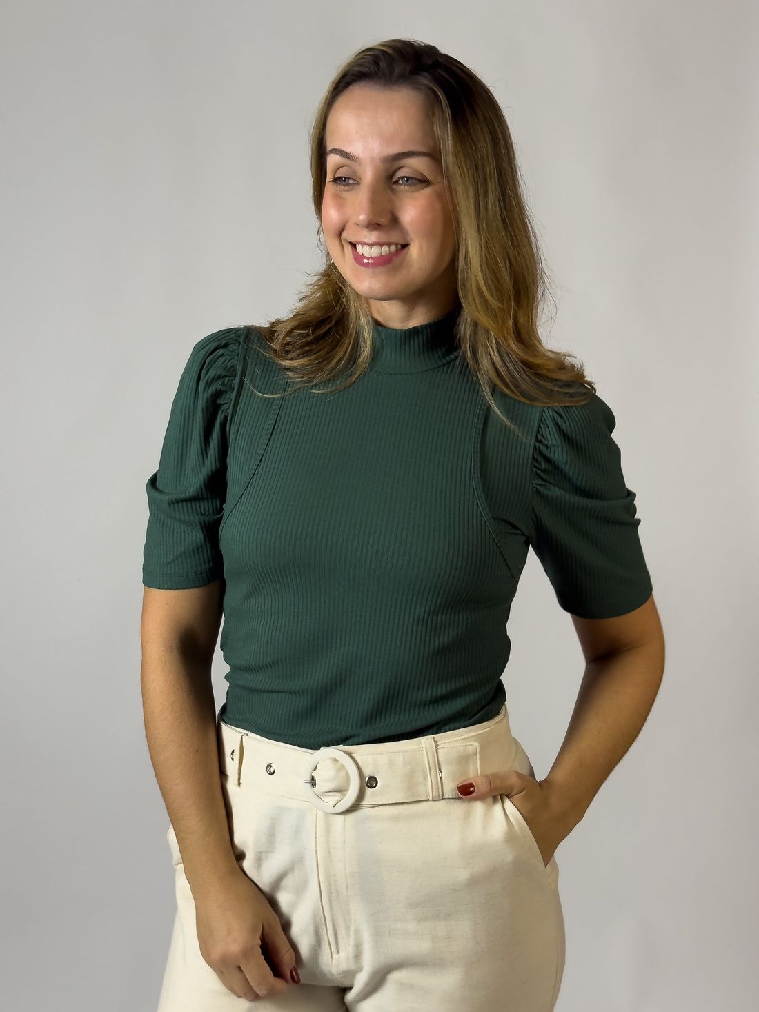 Blusa de amamentação Amélie - Verde Blusa de amamentação Amélie - Verde