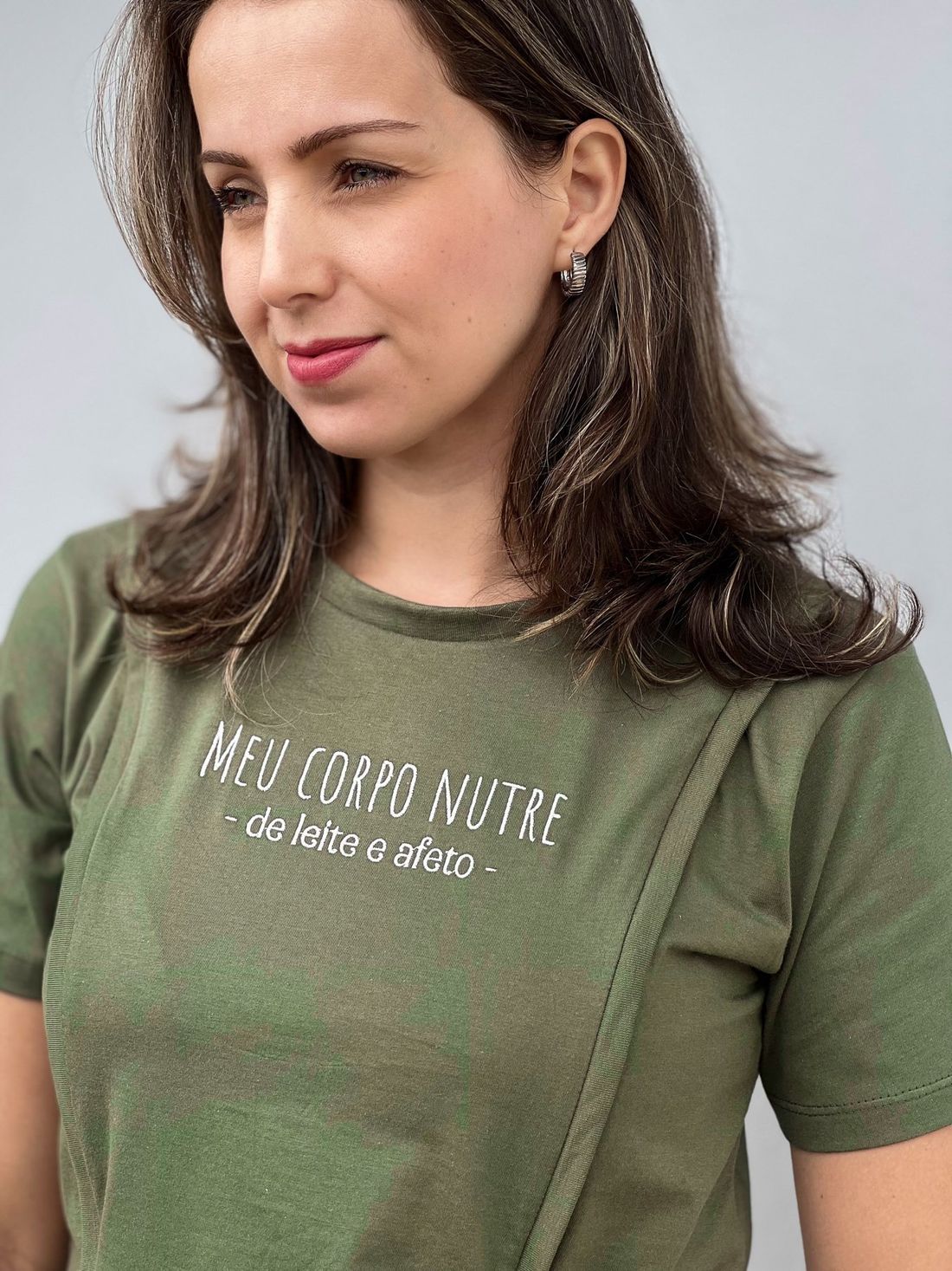 Camiseta de amamentação - MEU CORPO NUTRE Camiseta de amamentação - MEU CORPO NUTRE